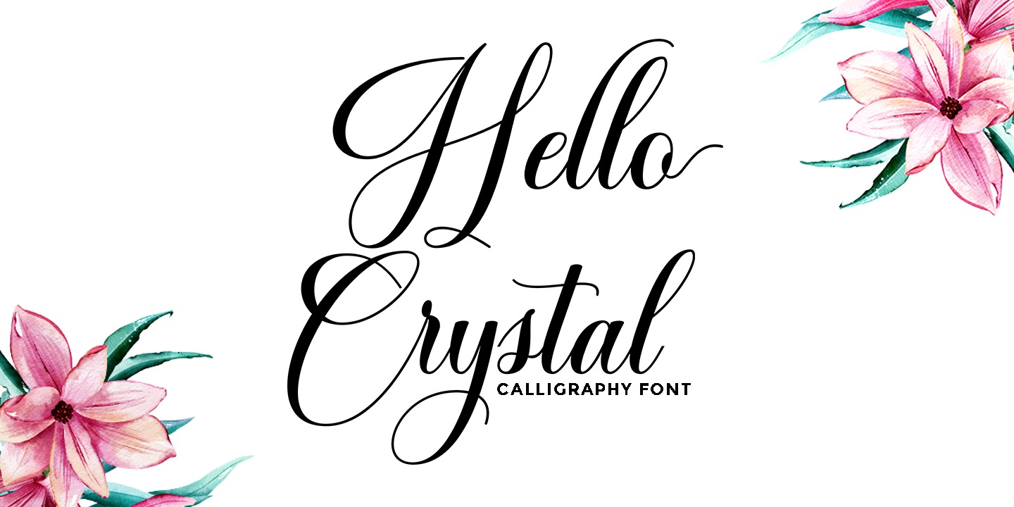 Шрифт Hello Crystal Script